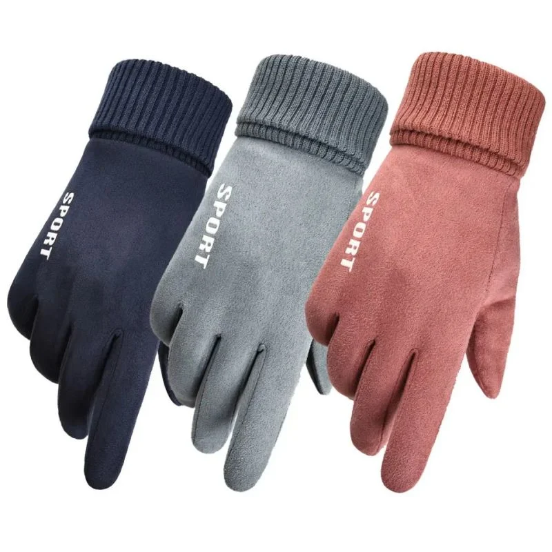 Custom Winter Touch Screen Gloves Man Thermal Gloves Drive Ride Screw Gloves Lady