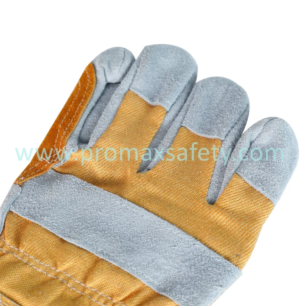 Double Palm Anti Abrasion Welding Gloves Working Rigger Gloves Cow Leather Gloves Work Labor Gloves