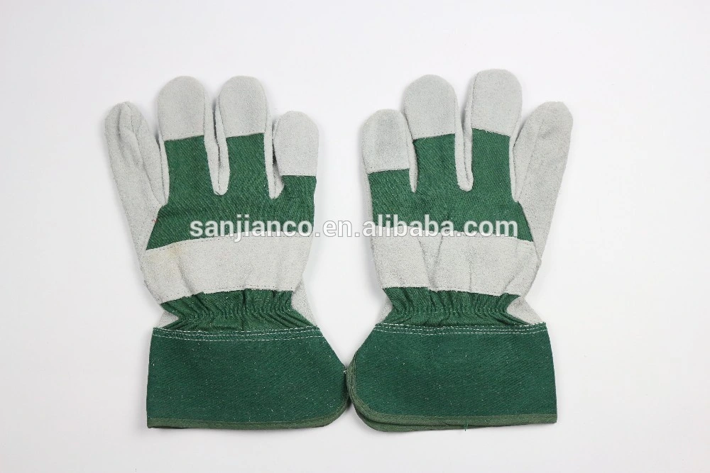 Double Red Leather Plam Welding Gloves