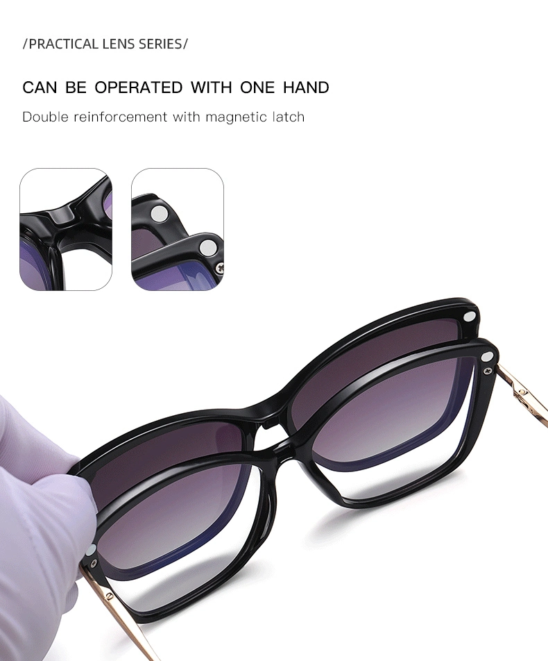 Clip on Polarized Sunglasses and Anti Blue Light Computer Glasses Safety Fashion Blue Light Blocking Glasses