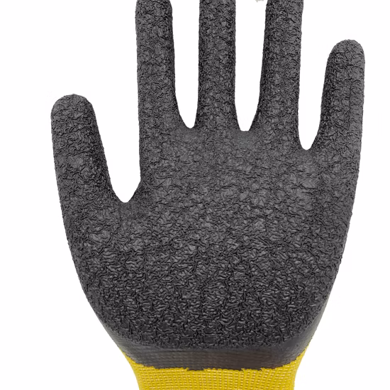 高品質の13Gナイロン裏地、13Gシェニール内装、暖かいラテックスガーデニンググローブ