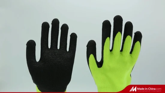 安全製品 ラテックスコーティングされた工業用および作業用手袋