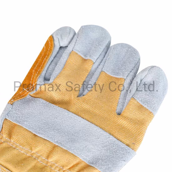 耐摩耗性ダブルパーム溶接手袋、牛革軍手、軍手